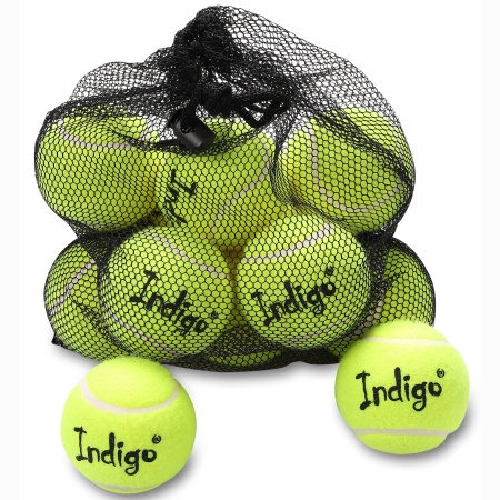 Купить Мяч для большого тенниса Indigo (12 шт в сетке) начальный уровень в Ярцеве 