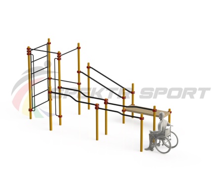 Купить Спортивный комплекс для инвалидов-колясочников WRK-D16_76mm в Ярцеве 